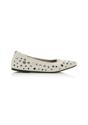 Golden Goose Amy Eyelet-Embellished Leather Ballet Flats - Moda Operandi