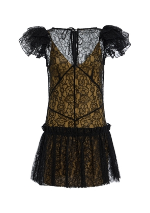 De La Vali Nephele Ruffled Lace Mini Dress - Moda Operandi