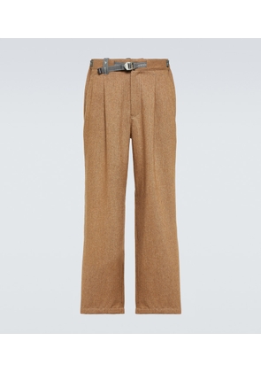 And Wander Re Wool tweed wide-leg pants