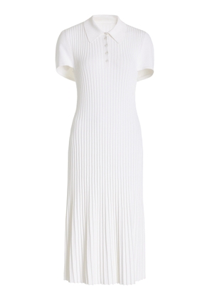 Brandon Maxwell The Joyce Pleated Knit Midi Dress - Moda Operandi