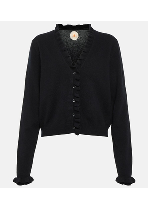 Jardin des Orangers Ruffled cashmere and wool cardigan