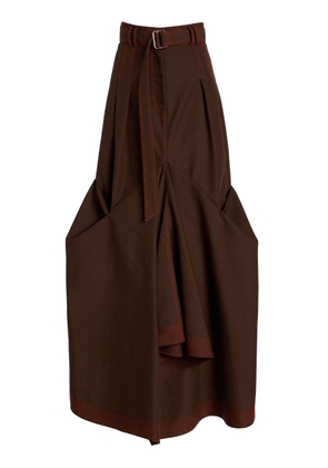 Christopher John Rogers Gathered Crepe Maxi Skirt - Moda Operandi