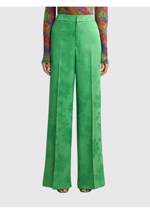 Pants ETRO Woman color Green
