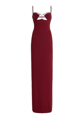 Nensi Dojaka V-Wire Bra Jersey Maxi Dress - Moda Operandi