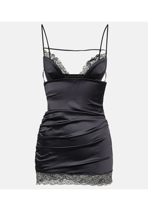 Nensi Dojaka Cutout lace-trimmed minidress