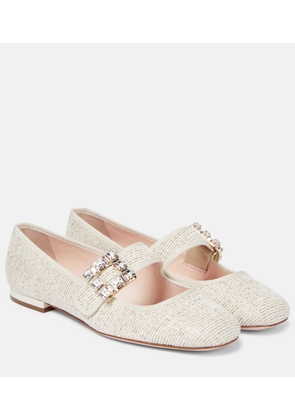 Roger Vivier Tres Vivier embellished ballet flats