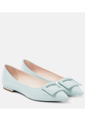 Roger Vivier Gommettine patent leather ballet flats