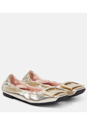 Roger Vivier Viv' Pockette leather ballet flats