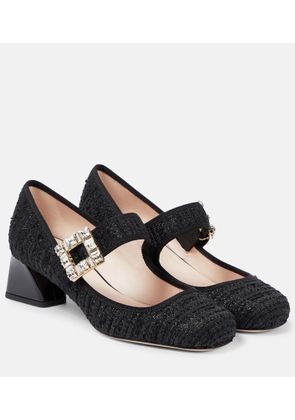 Roger Vivier Tres Vivier embellished Mary Jane pumps