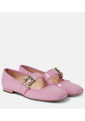 Roger Vivier Tres Vivier patent leather ballet flats