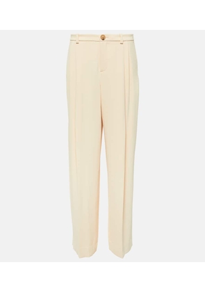 Vince Low-rise crepe wide pants