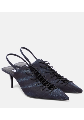 Jimmy Choo 'x Jean Paul Gaultier Corset slingback pumps