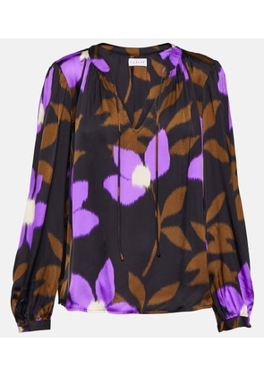 Velvet Isa printed satin top