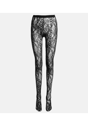 Wardrobe.NYC Floral lace tights