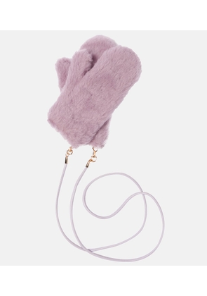 Max Mara Ombrato teddy mittens