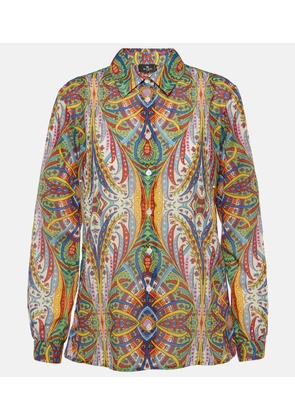 Etro Printed cotton shirt