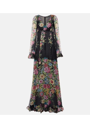 Etro Floral silk chiffon gown