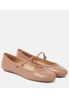 Gianvito Rossi Carla leather ballet flats