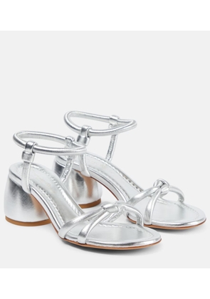 Gianvito Rossi Cassis metallic leather sandals