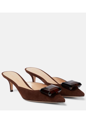 Gianvito Rossi Jaipur suede mules