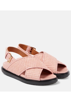 Marni Fussbet raffia-effect sandals