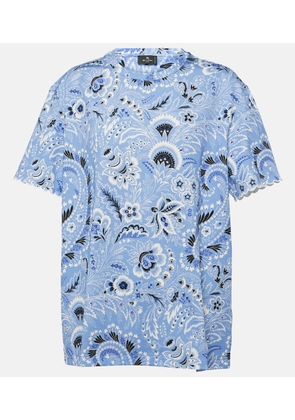 Etro Printed cotton jersey T-shirt