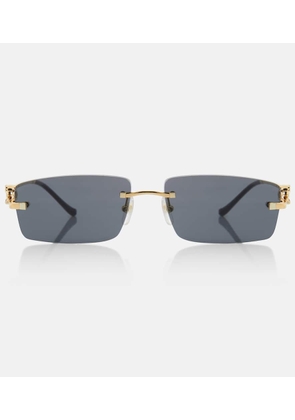 Cartier Eyewear Collection Panthere De Cartier rectangular sunglasses