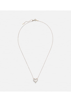 Persee 18kt gold necklace with diamond and pearls