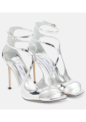 Jimmy Choo Azia 95 metallic leather sandals