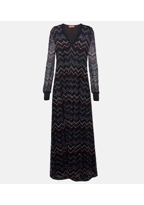 Missoni Zig Zag sequined maxi dress