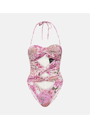 Giambattista Valli Saint-Remy cutout floral swimsuit