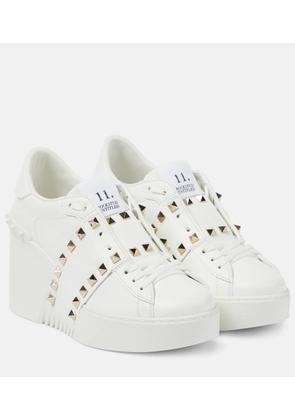 Valentino Garavani Open Disco leather wedge sneakers