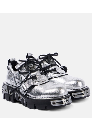 Rabanne x New Rock embellished leather boots