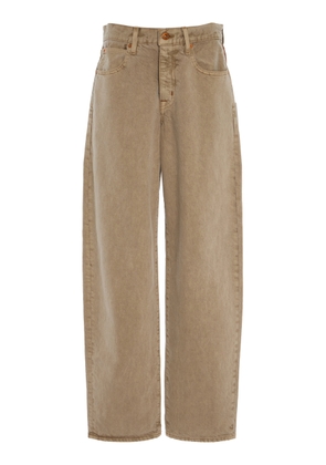 SLVRLAKE Tess Long Rigid Low-Rise Curve-Leg Jeans - Moda Operandi