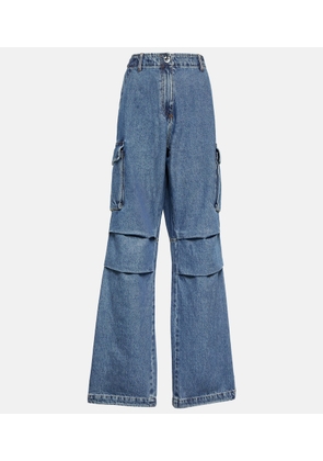 Coperni Wide-leg denim cargo pants