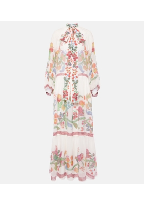La DoubleJ Athena printed silk chiffon maxi dress