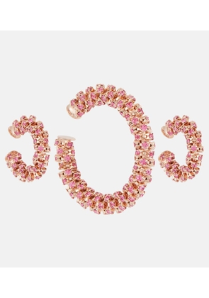 Magda Butrym Crystal-embellished clip-on earrings