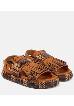 Ulla Johnson Fringed woven leather sandals