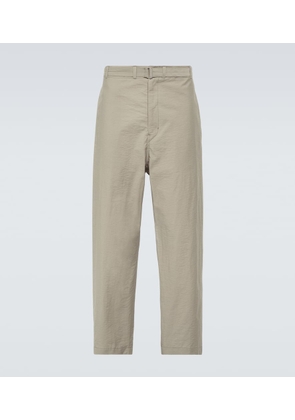 Lemaire Cropped cotton-blend tapered pants