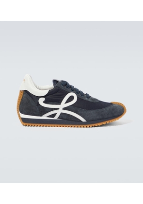 Loewe Flow Runner suede-trimmed sneakers
