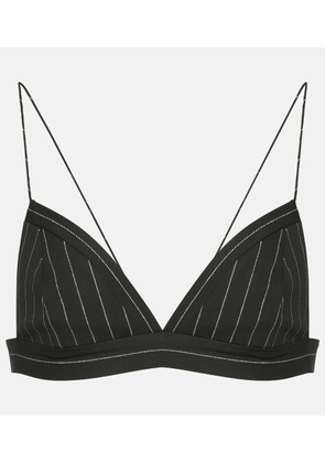 Alex Perry Pinstripe LurexÂ® bralette