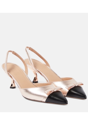 Malone Souliers Bernadette leather slingback pumps