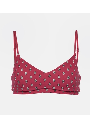 The Upside Paisley sports bra