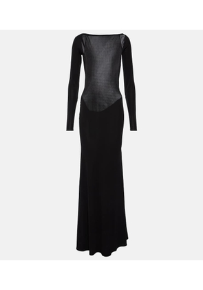 Alex Perry Open-back jersey gown