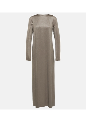 Fforme Iris metallic maxi dress