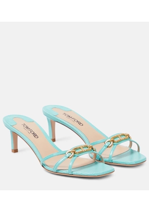 Tom Ford Whitney embellished leather mules