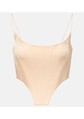 Alex Perry Satin bustier top