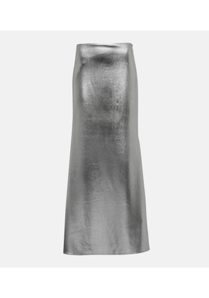 Rotate Ruched jersey maxi skirt