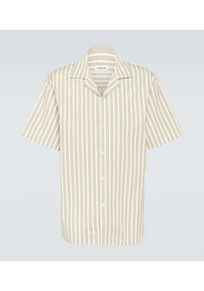 Lanvin Striped cotton bowling shirt