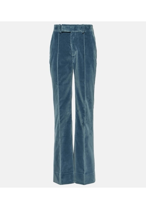 Frame The Slim Stacked velvet pants